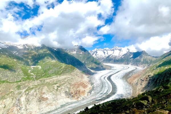 Au plus proche du glacier d'Aletsch