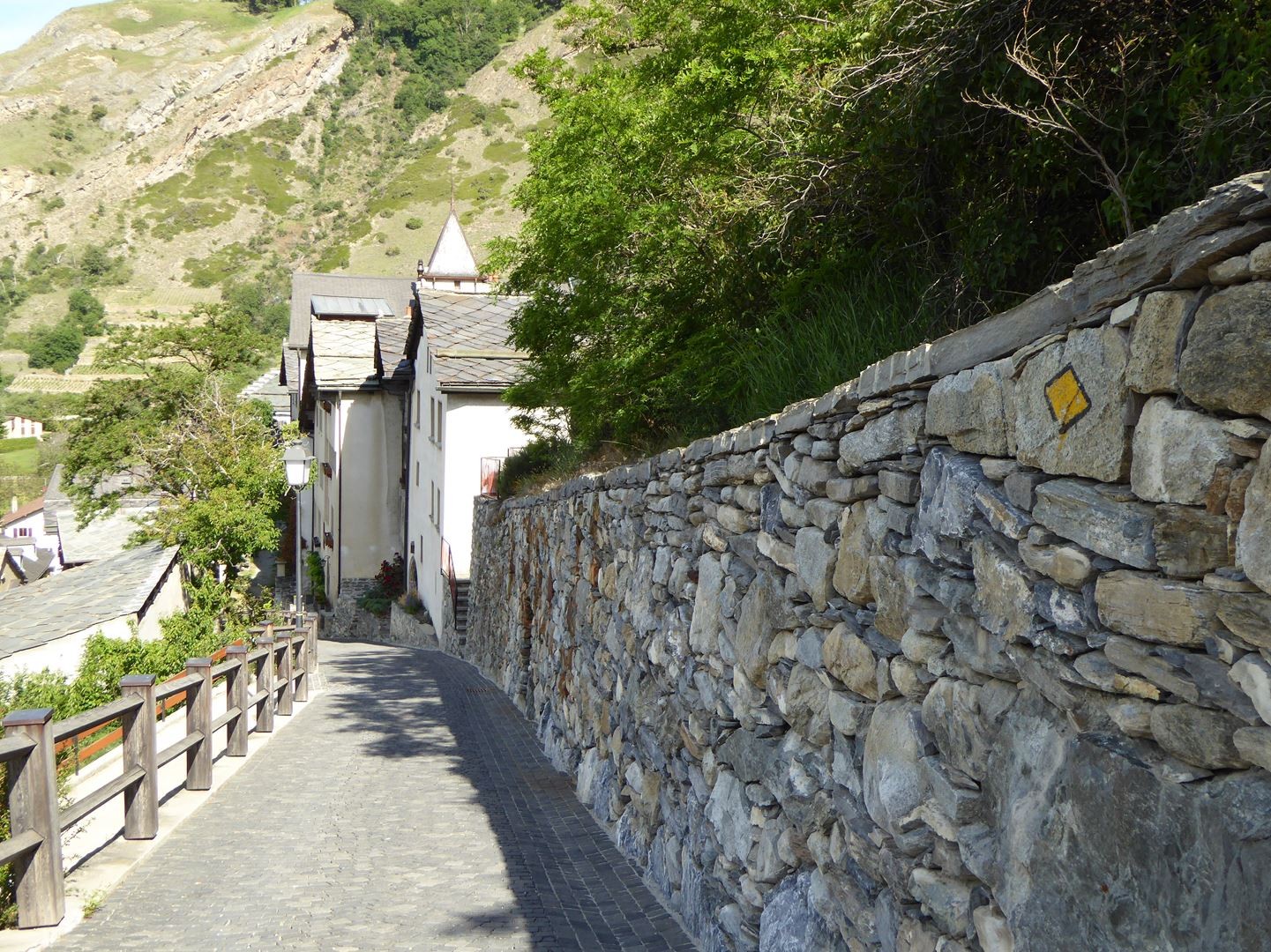 Pflasterweg zur Burgkirche