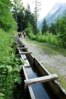 Le Bisse de Trient, bisse du glacier