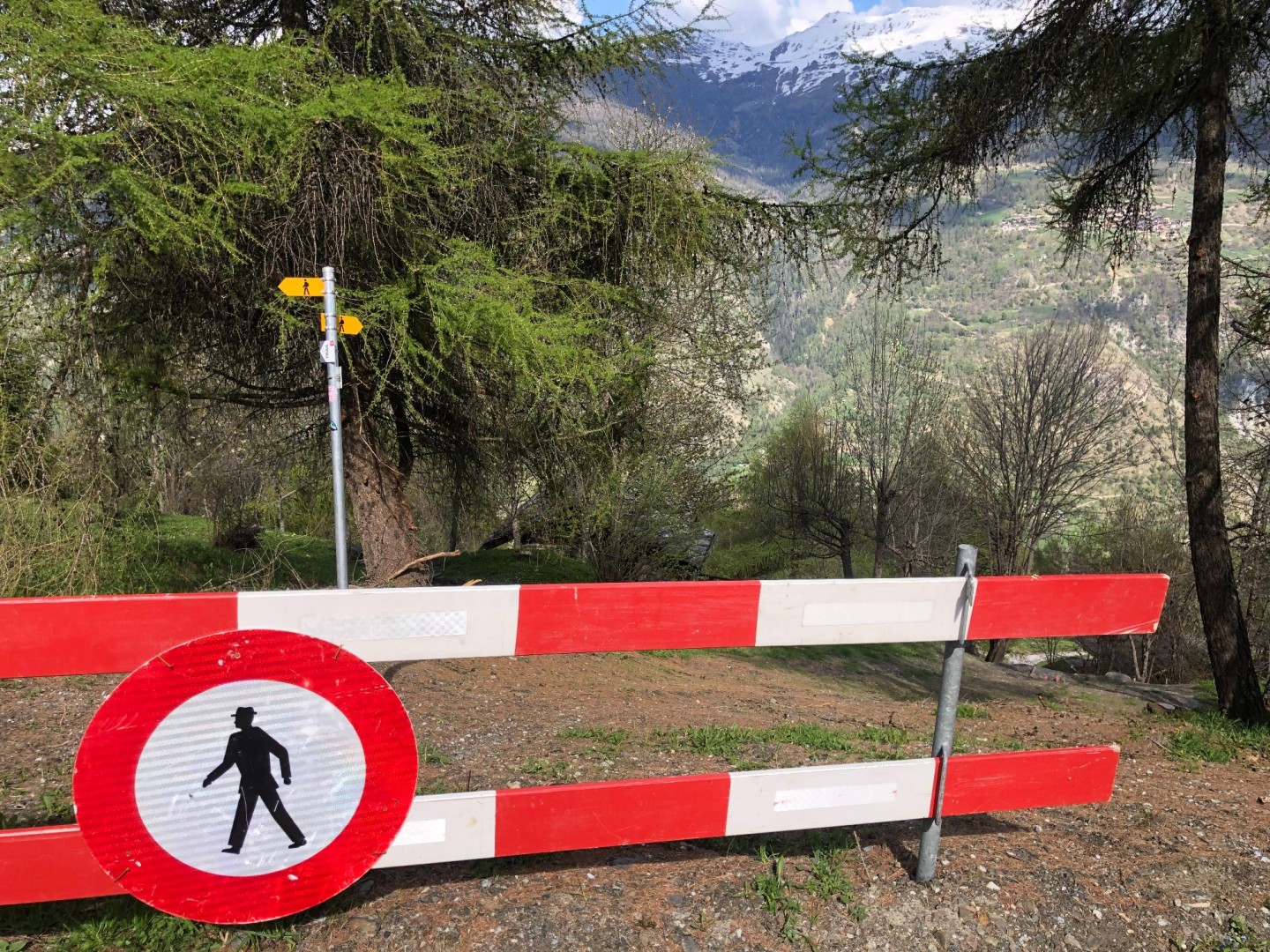 Fermeture sentier illustration 2