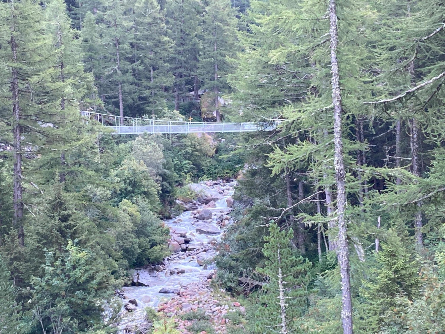 Passerelle de la buvette du Glacier